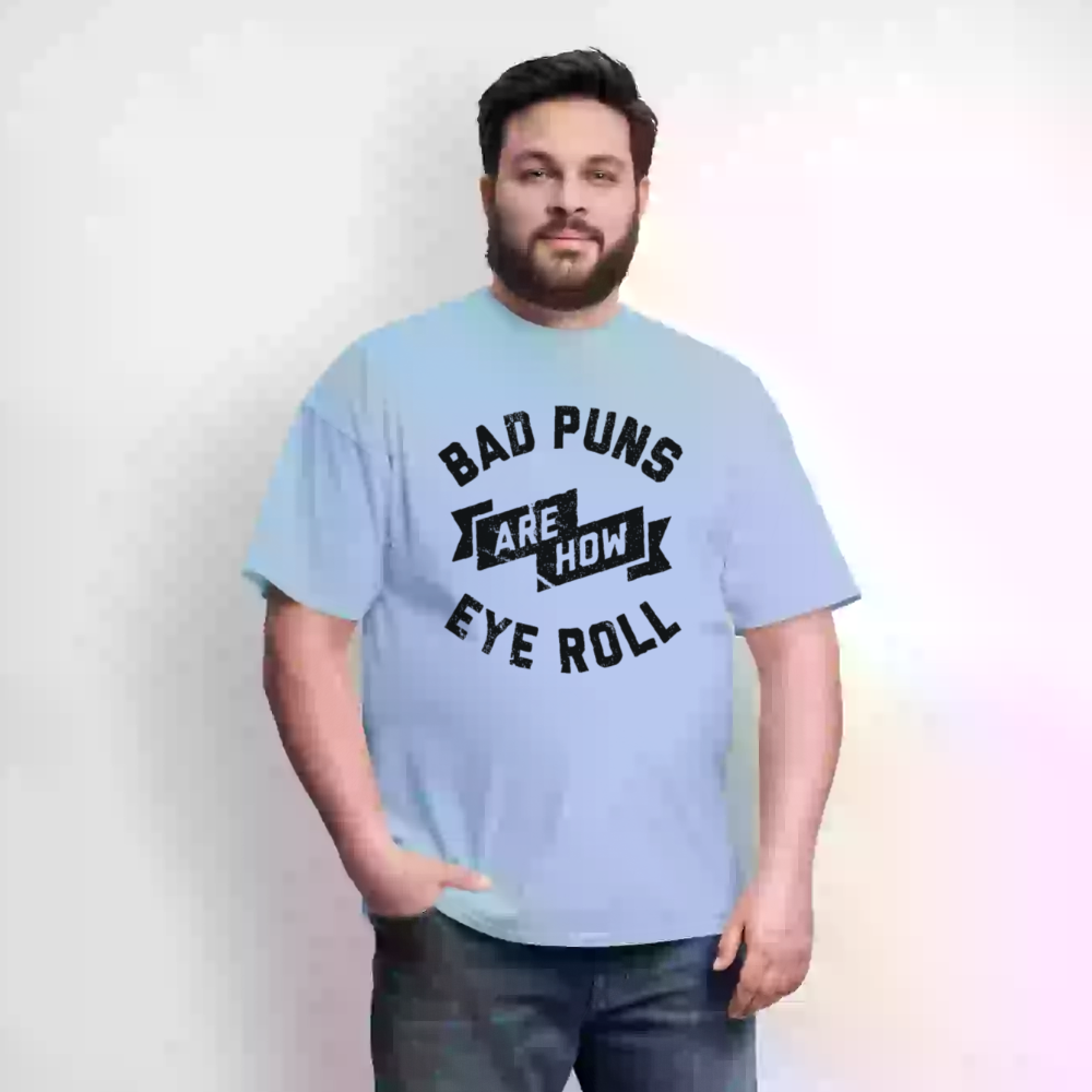 Bad Puns - Unisex Classic T-Shirt - powder blue