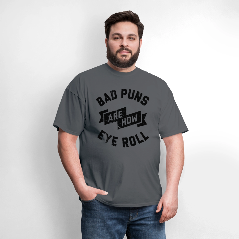 Bad Puns - Unisex Classic T-Shirt - charcoal