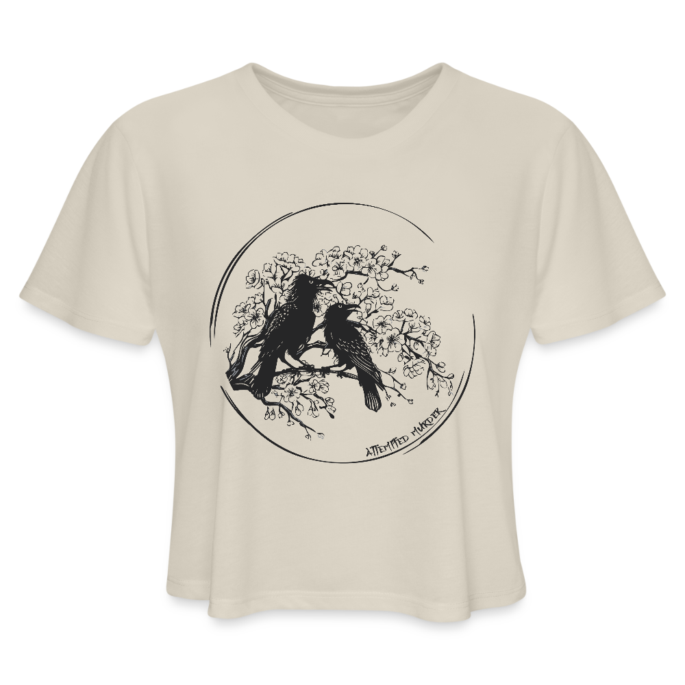 Attempted Murder - Women's Cropped T-Shirt - dust
