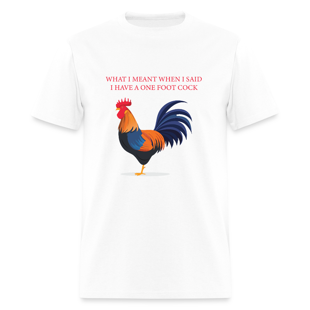 One Foot Rooster - Unisex Classic T-Shirt - white
