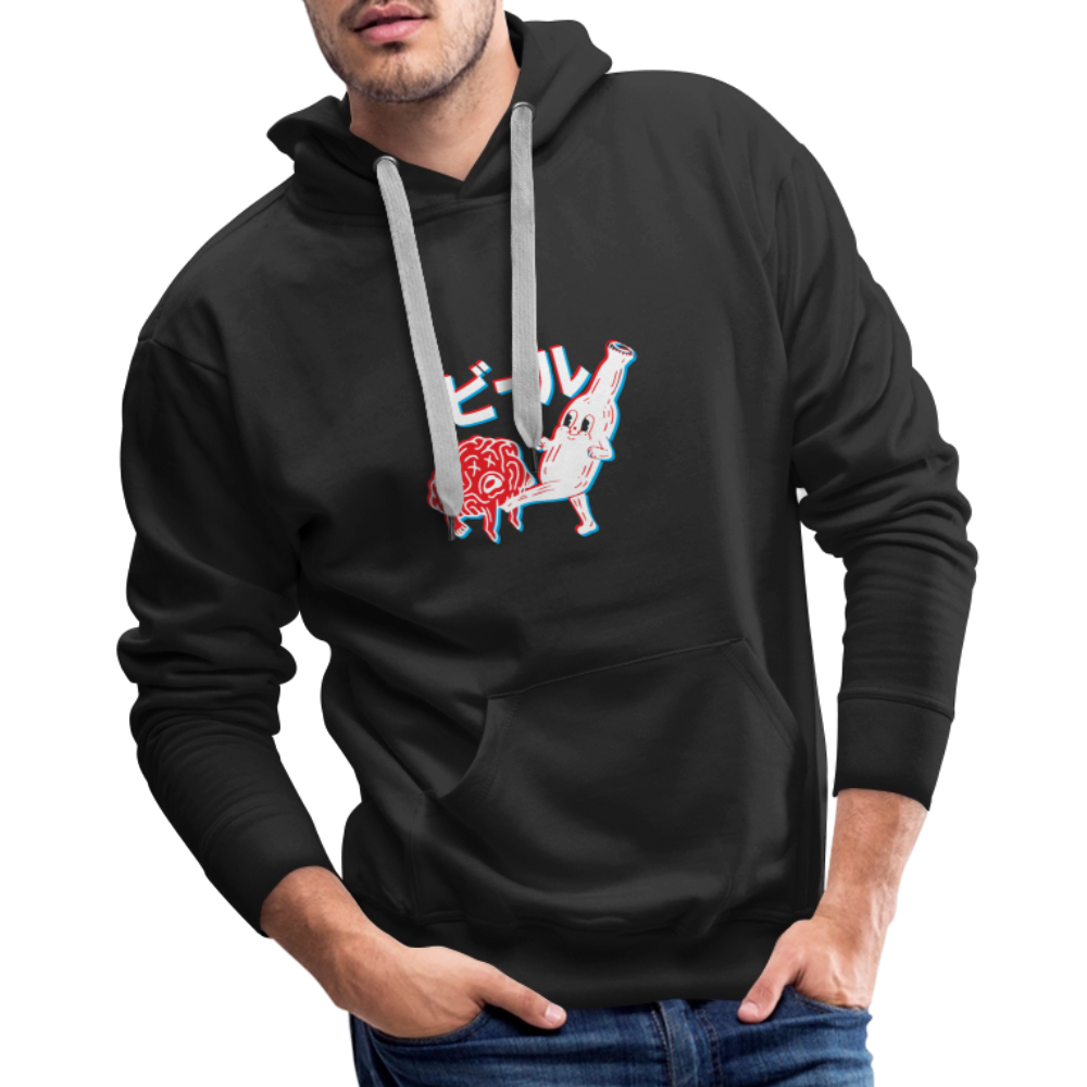 Beer Brain - Men’s Premium Hoodie - black