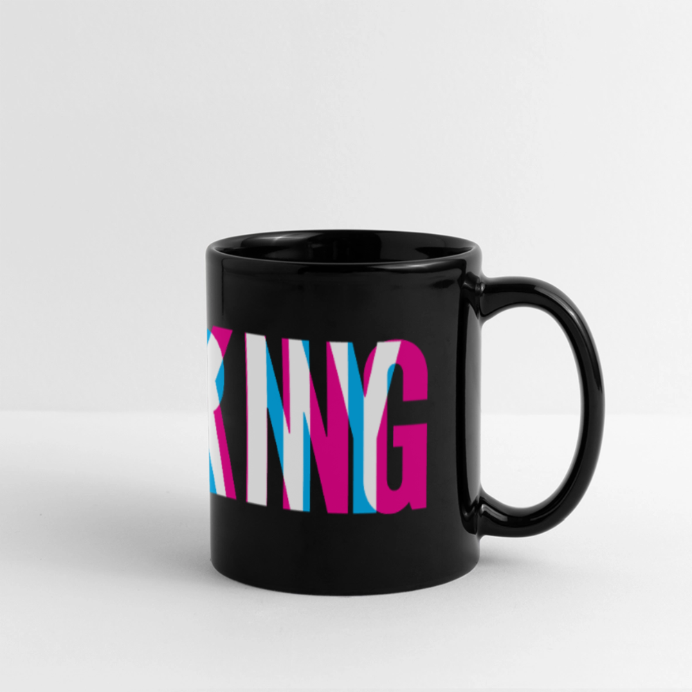 F*cking H*rny Wrap Around Mug - black