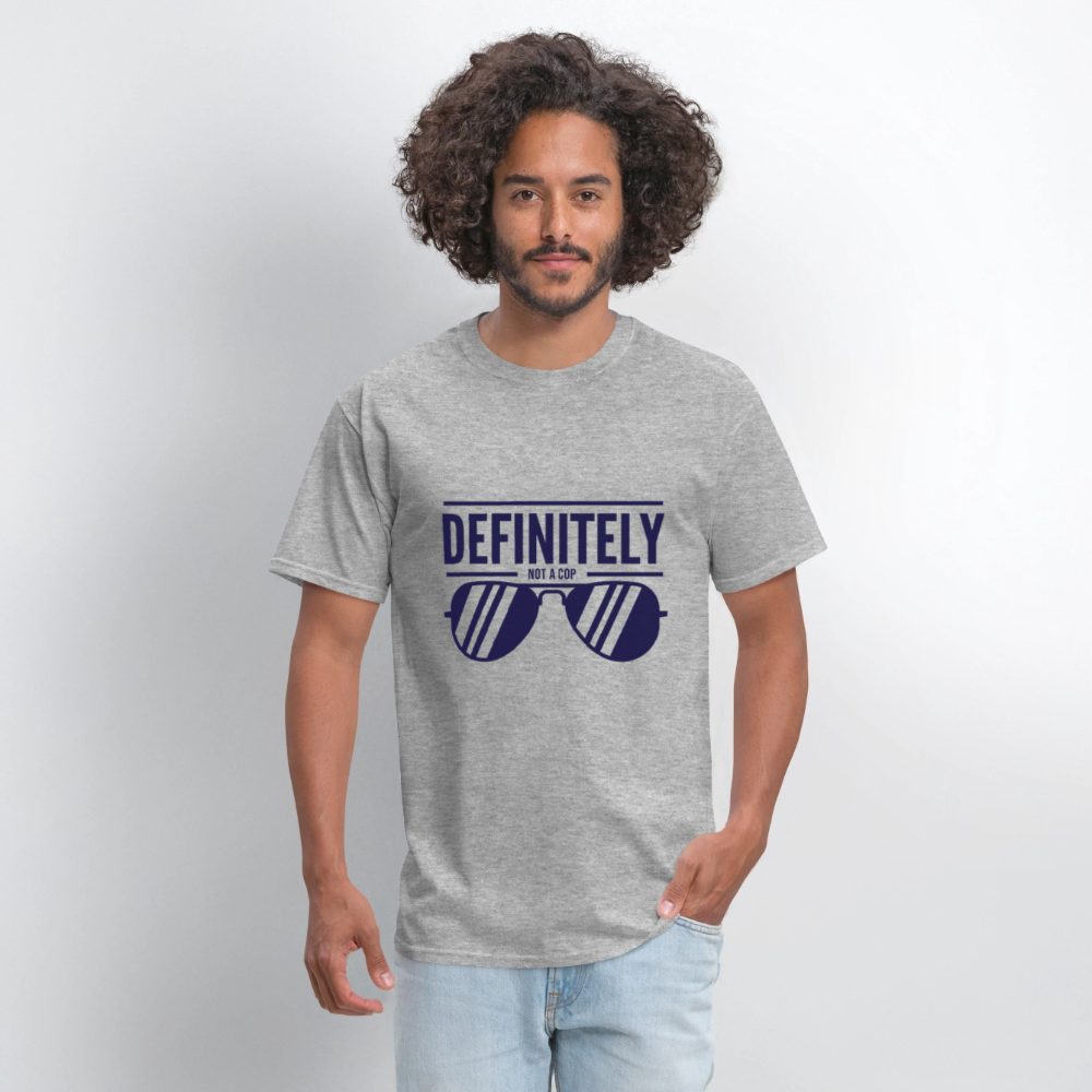 NOT A COP Unisex Classic T-Shirt - heather gray
