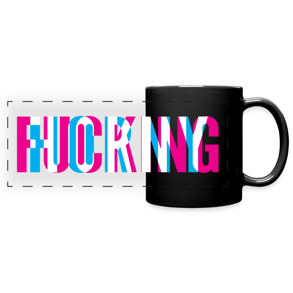 F*cking H*rny Wrap Around Mug - black