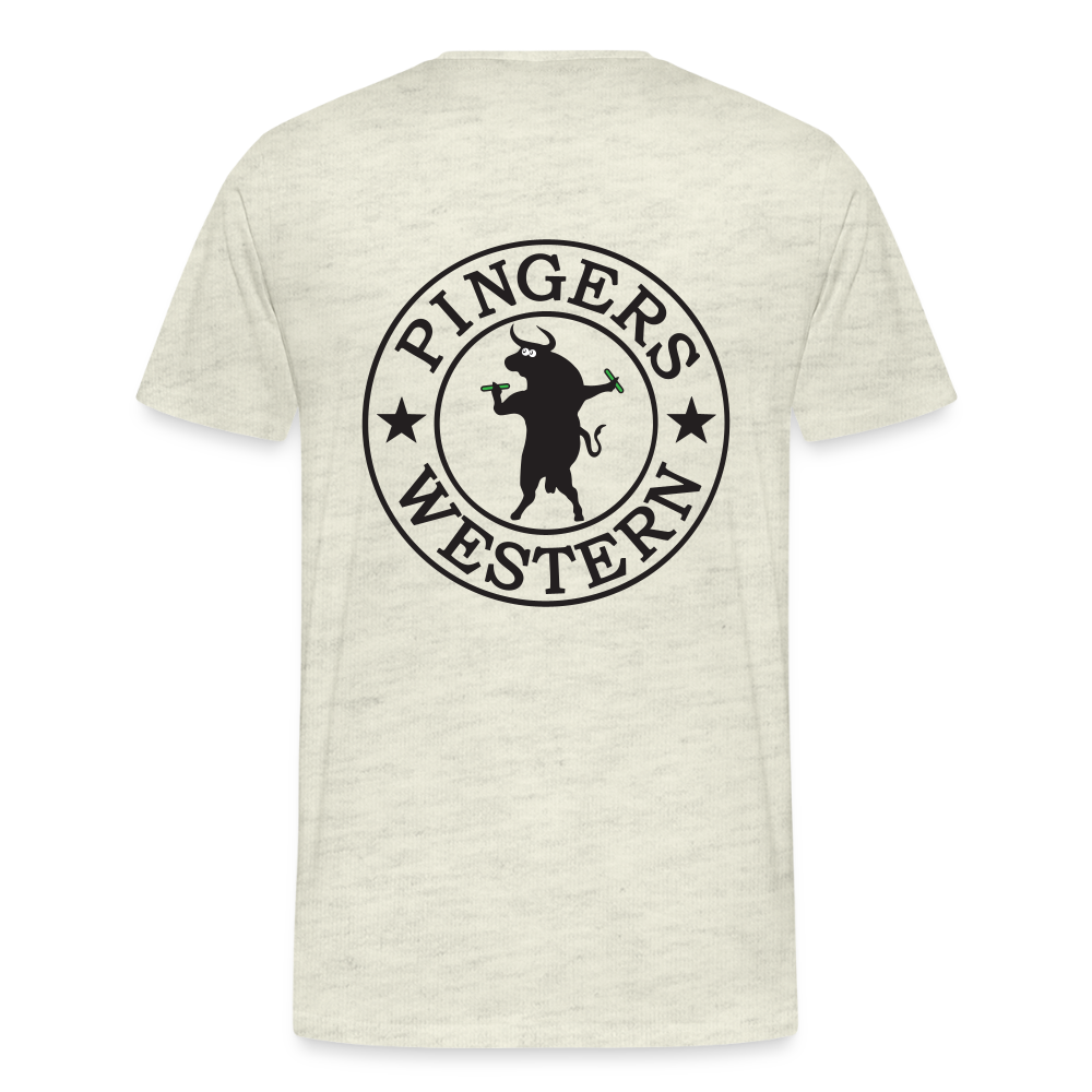 Ping West - Men's Premium T-Shirt - heather oatmeal