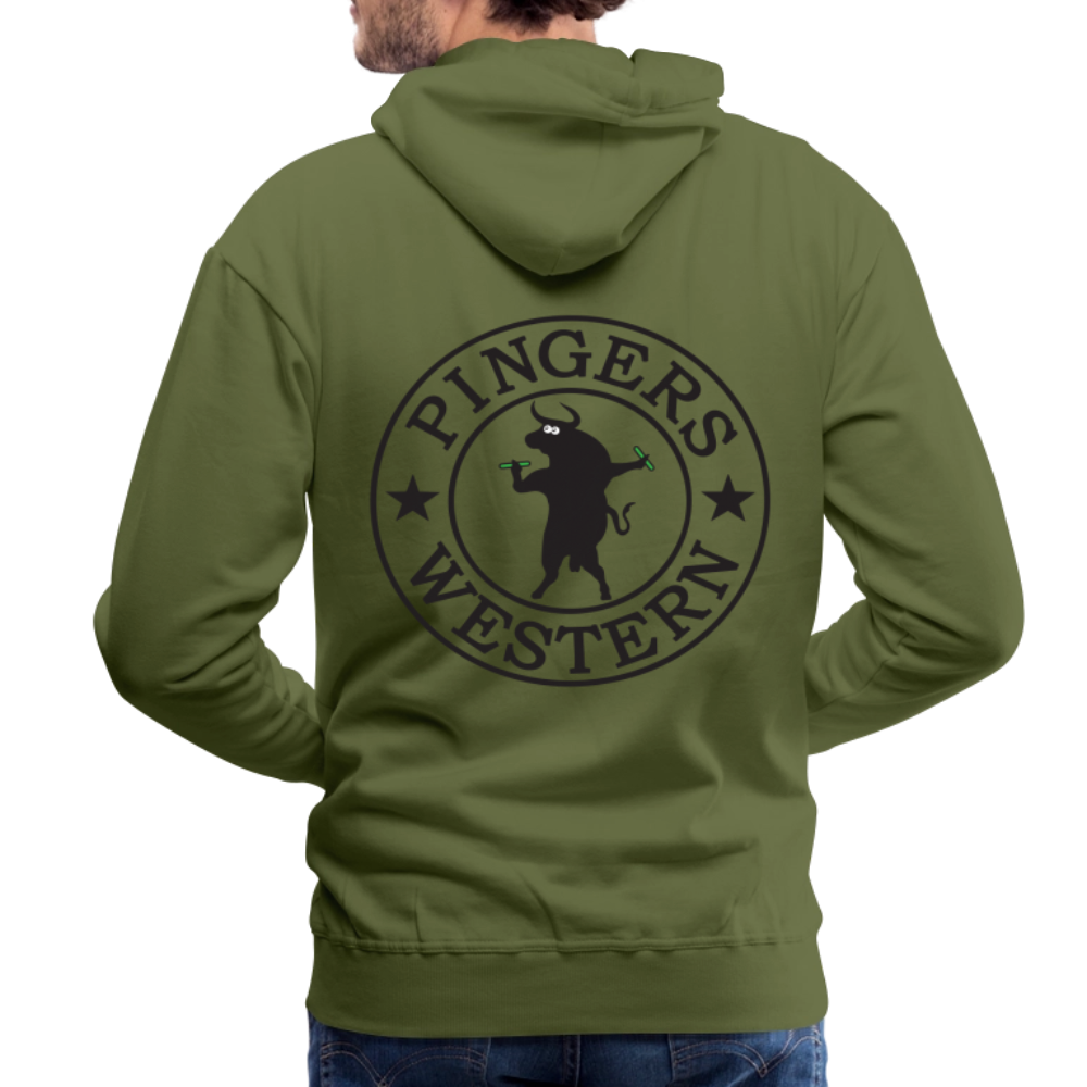 Ping West - Men’s Premium Hoodie - olive green