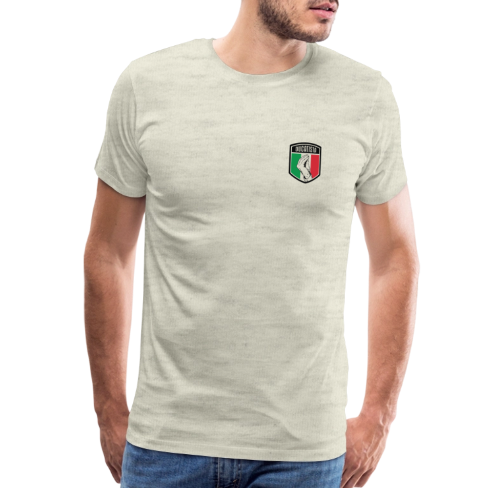 Ducatista - Men's Premium T-Shirt - heather oatmeal