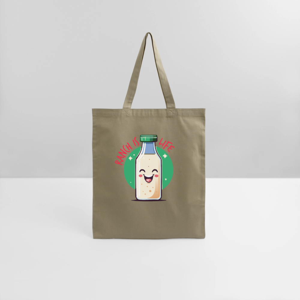 Ranch is Life Tote Bag - khaki