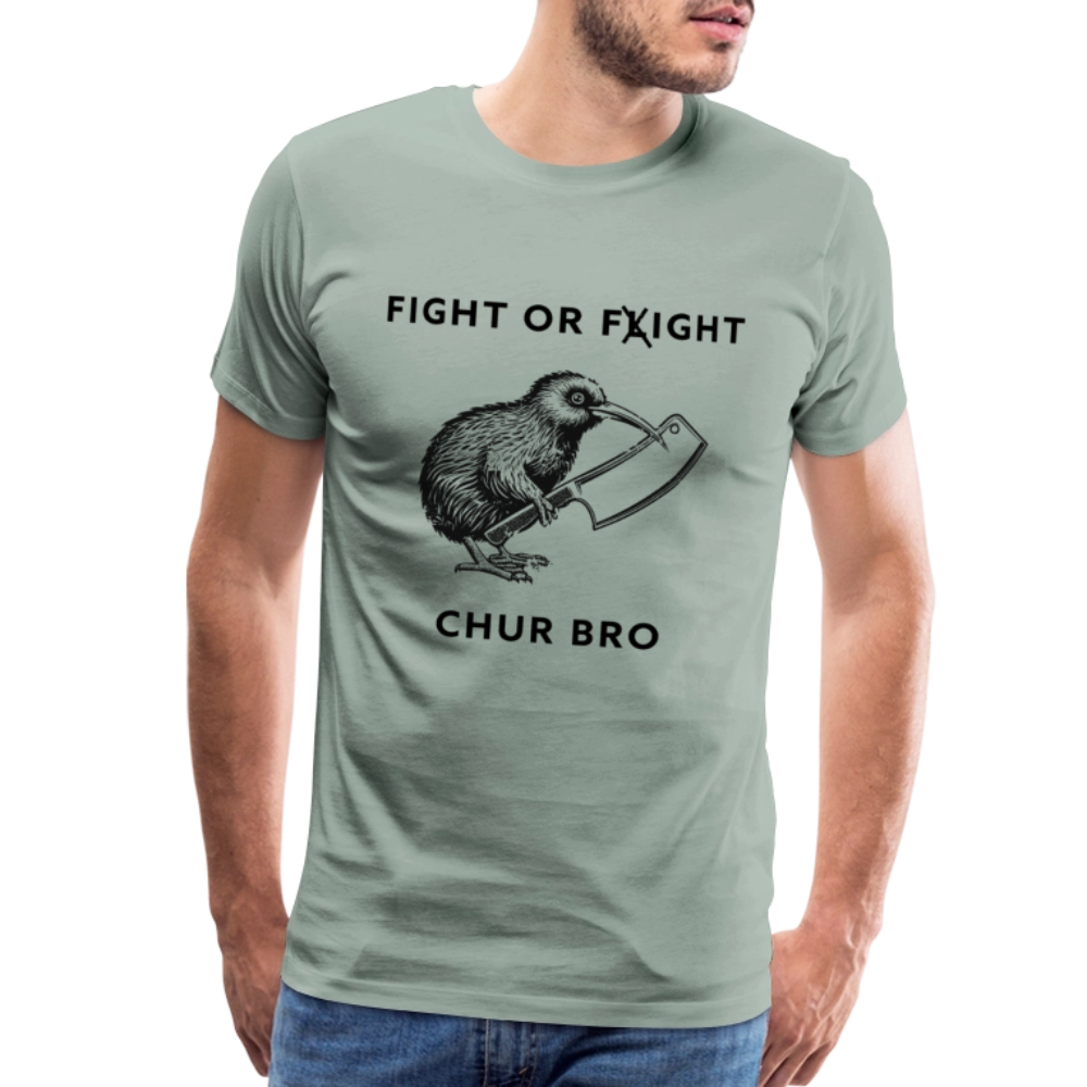 Chur Bro - Men's Premium T-Shirt - steel green