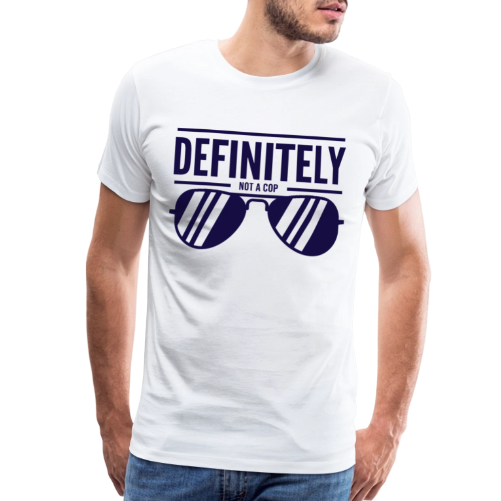 NOT A COP - Men's Premium T-Shirt - white