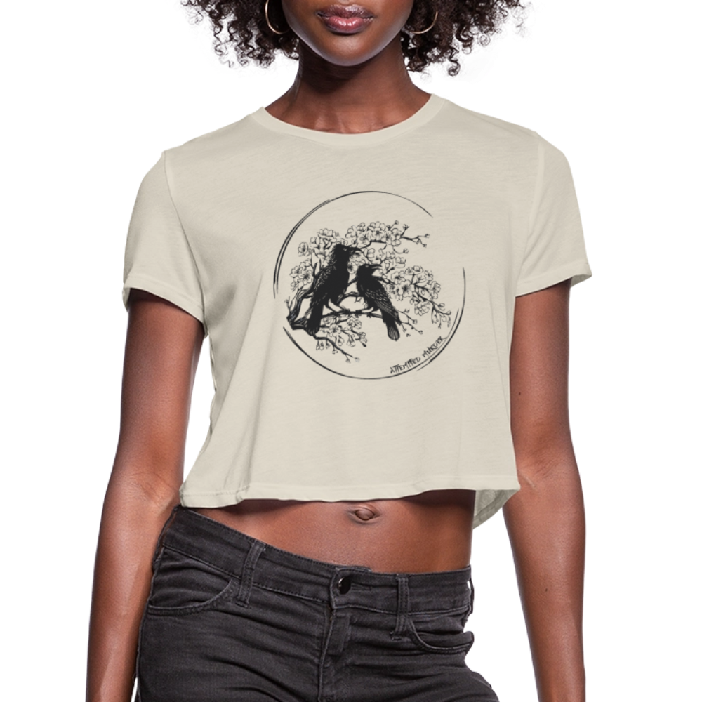 Attempted Murder - Women's Cropped T-Shirt - dust