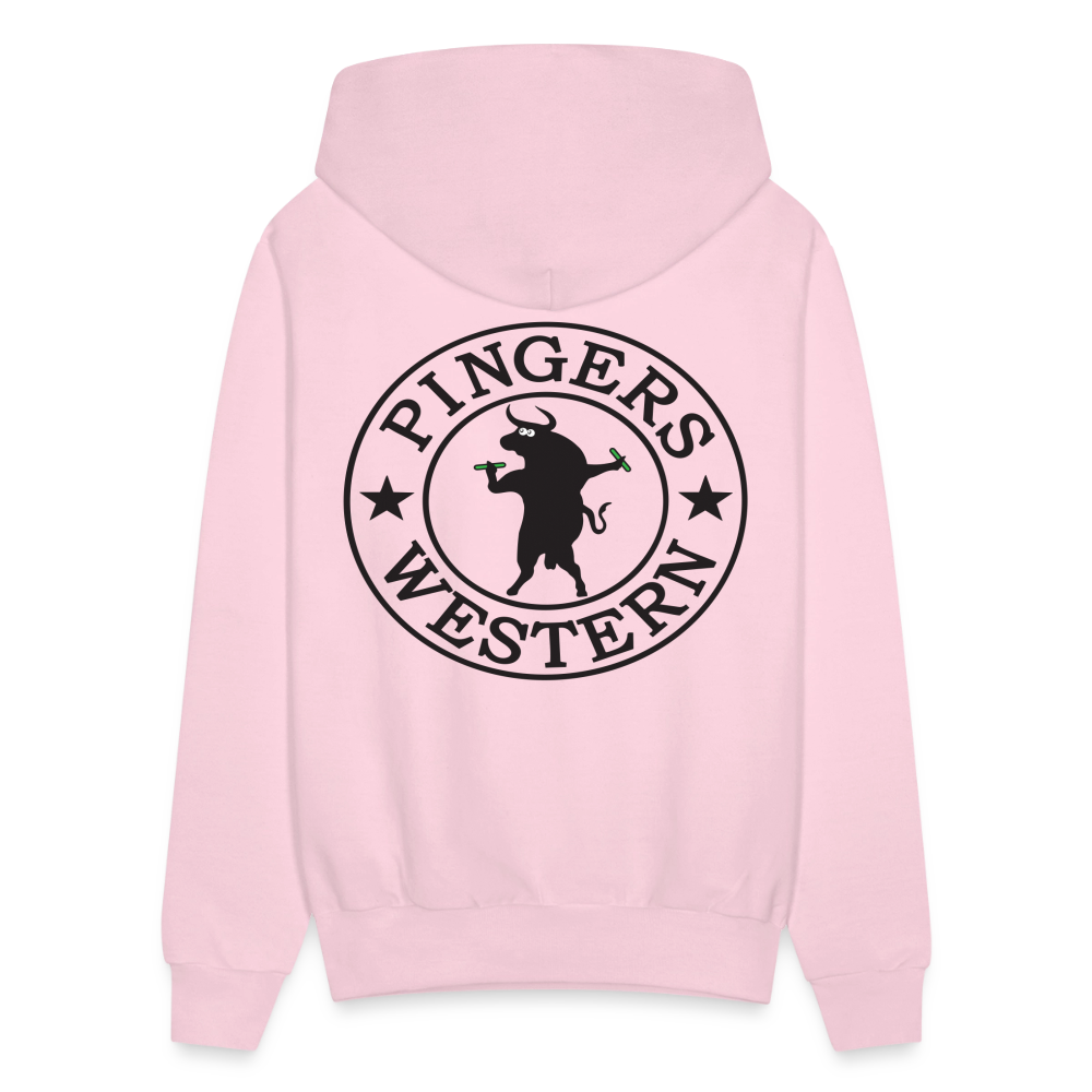 Ping West - Men's Hoodie - pale pink