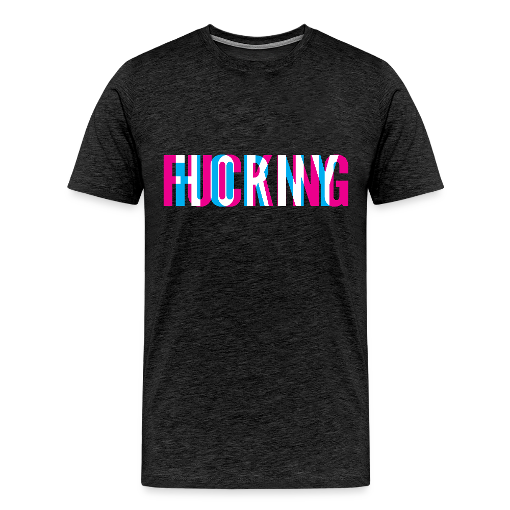 F*cking H*rny - Men's Premium T-Shirt - charcoal grey
