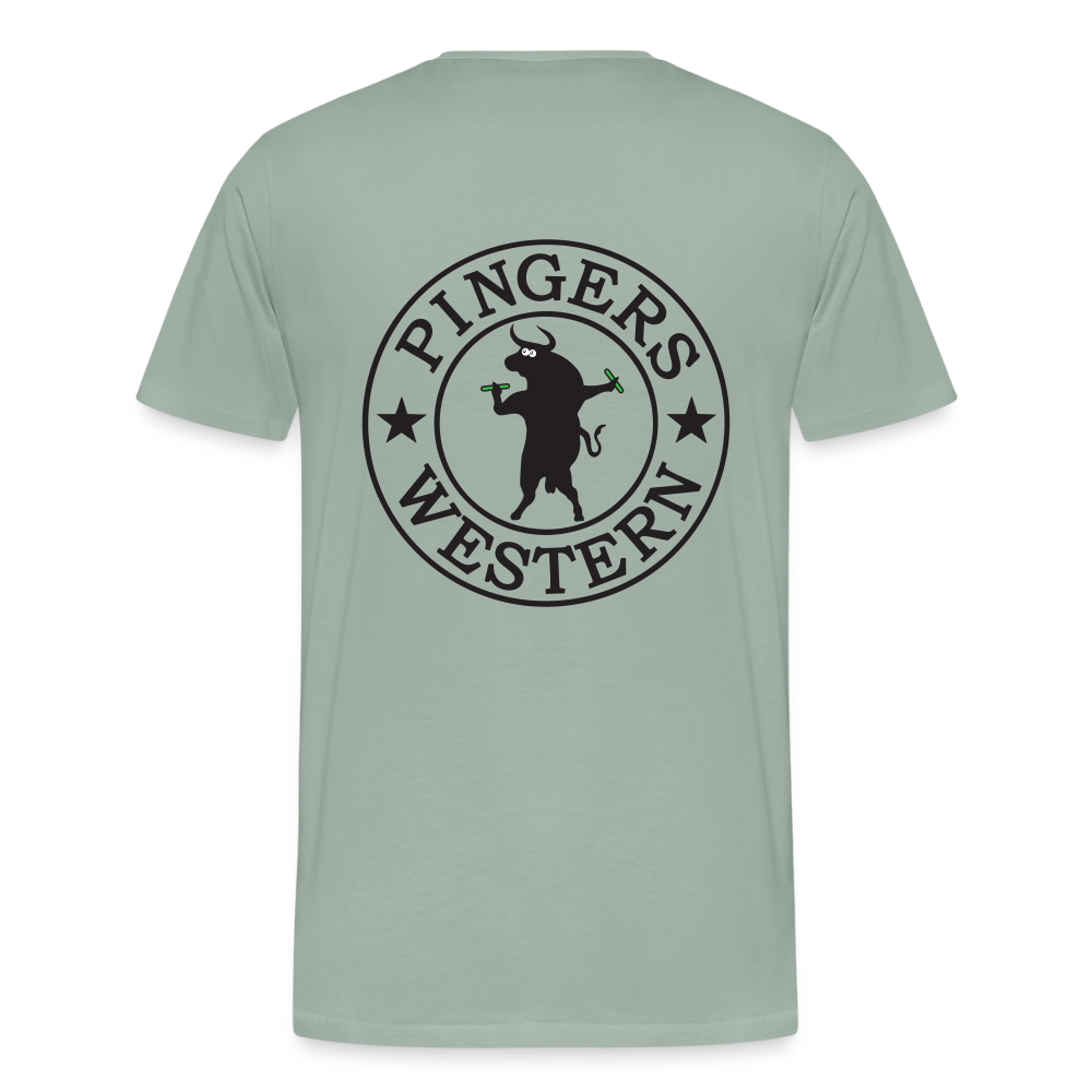 Ping West - Men's Premium T-Shirt - steel green