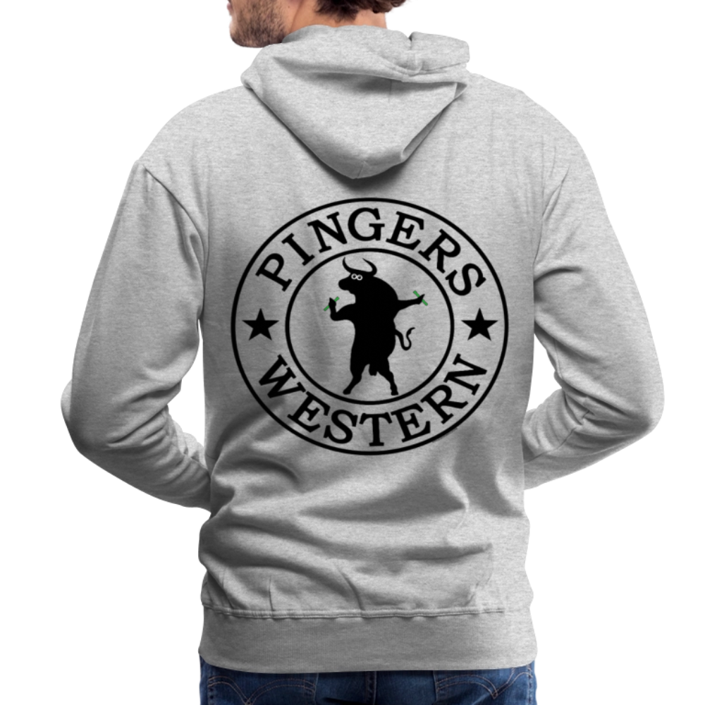 Ping West - Men’s Premium Hoodie - heather grey