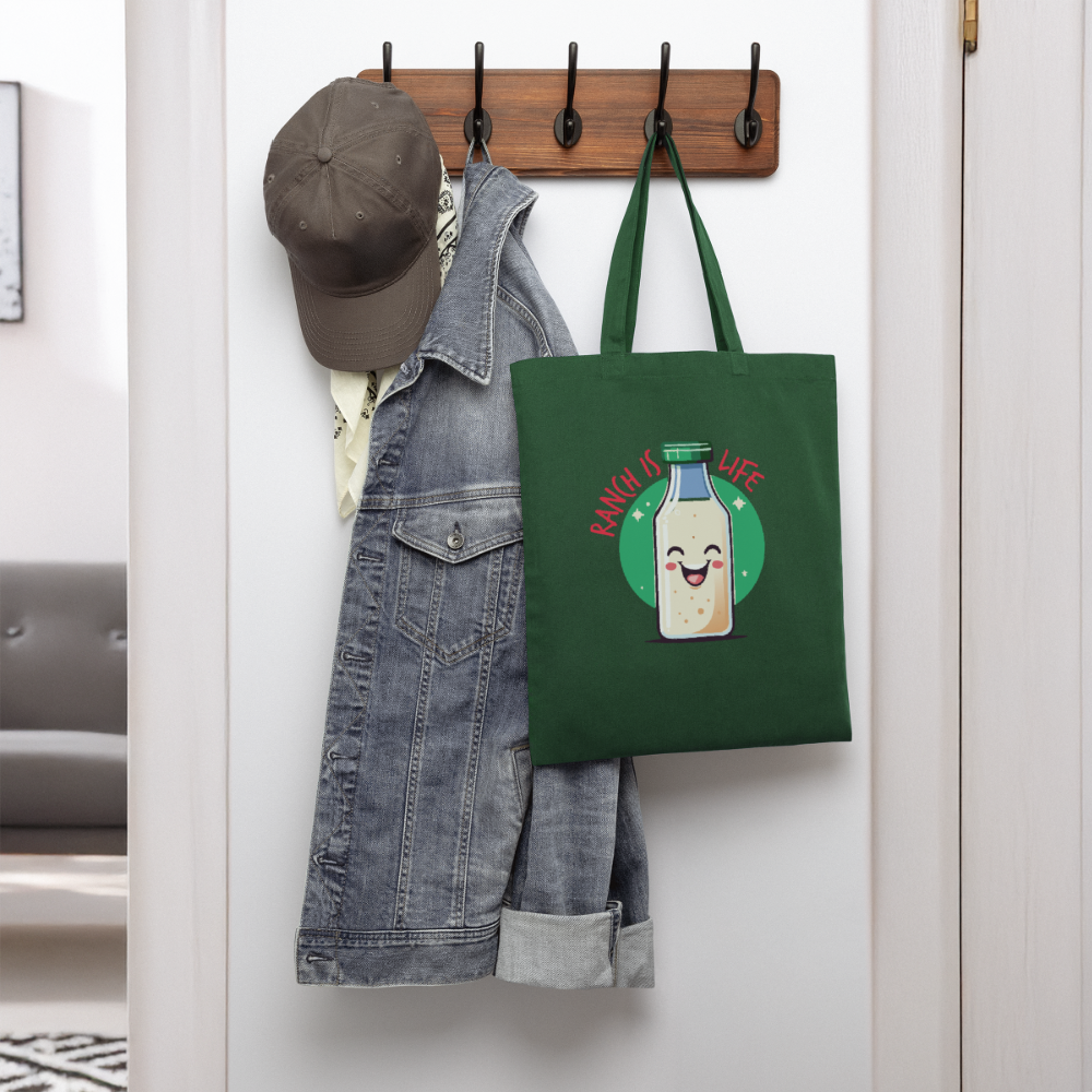 Ranch is Life Tote Bag - forest green