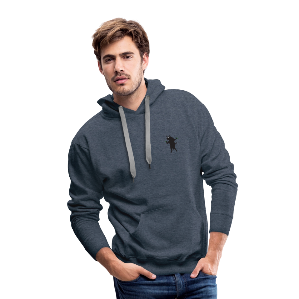 Ping West - Men’s Premium Hoodie - heather denim