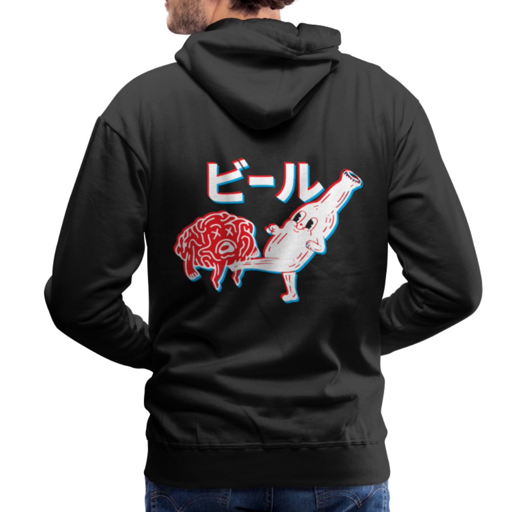 Beer Brain - Men’s Premium Hoodie - black