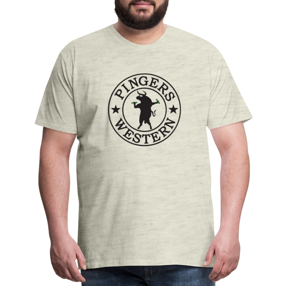 Ping West - Men's Premium T-Shirt - heather oatmeal