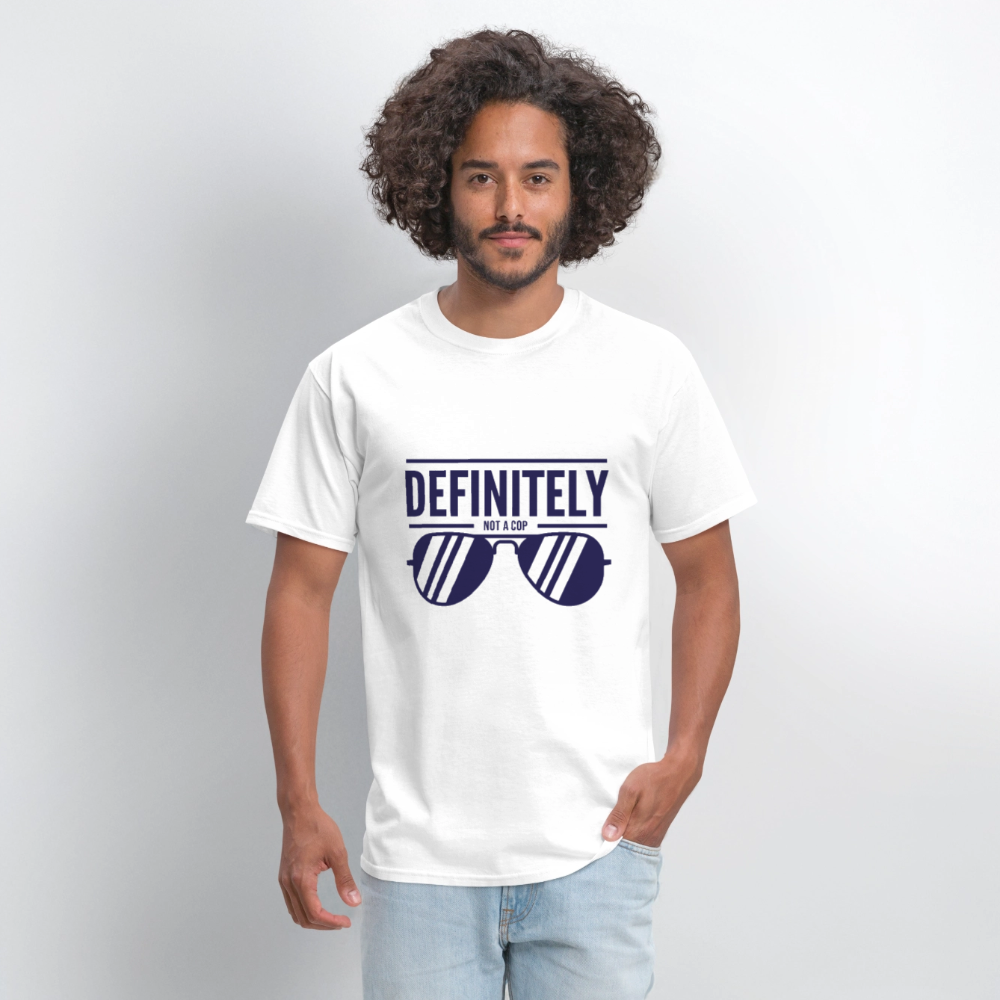 NOT A COP Unisex Classic T-Shirt - white