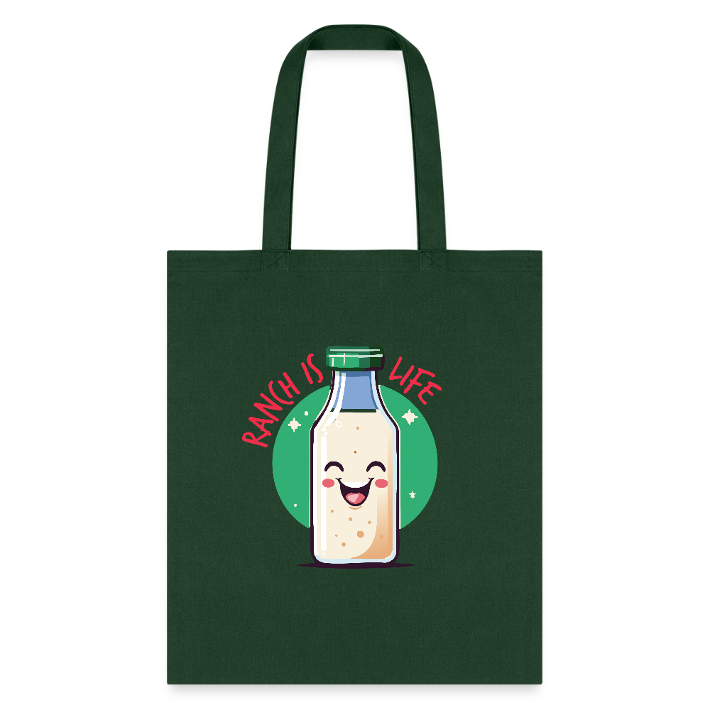 Ranch is Life Tote Bag - forest green