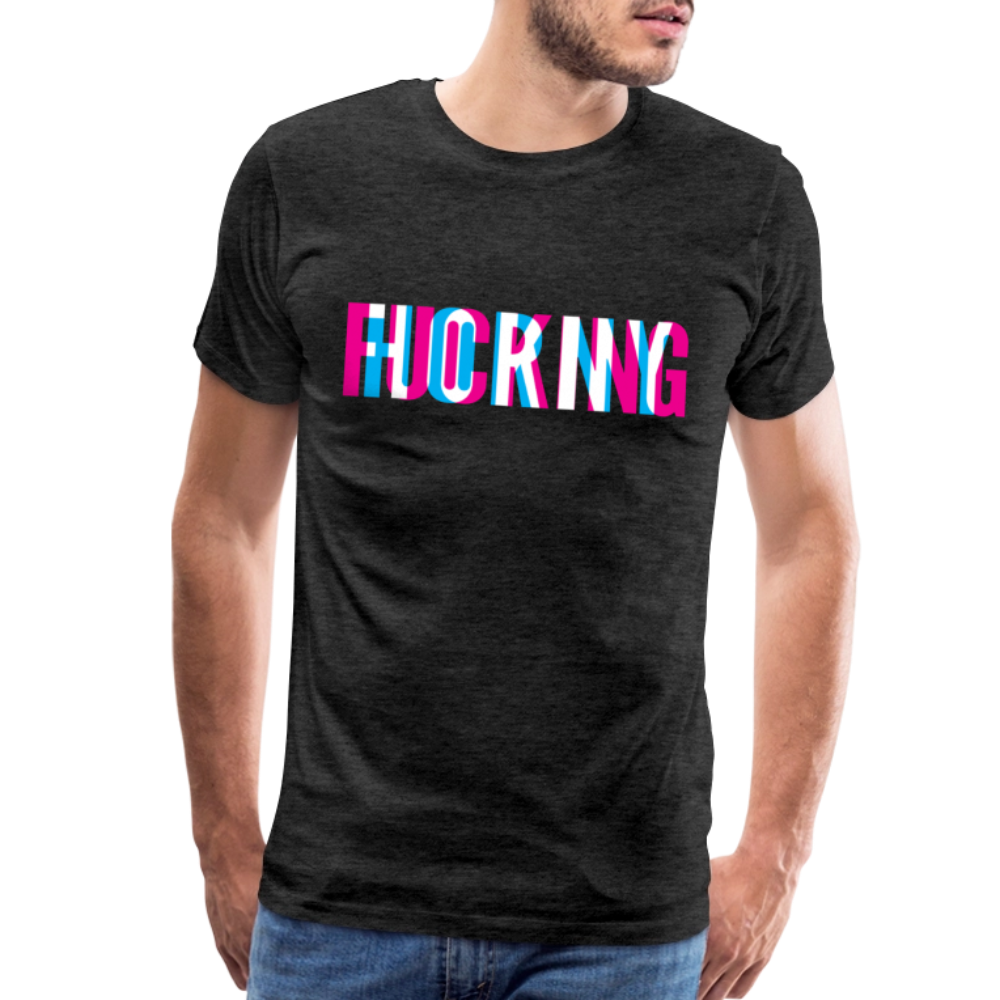F*cking H*rny - Men's Premium T-Shirt - charcoal grey