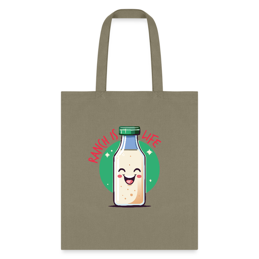 Ranch is Life Tote Bag - khaki
