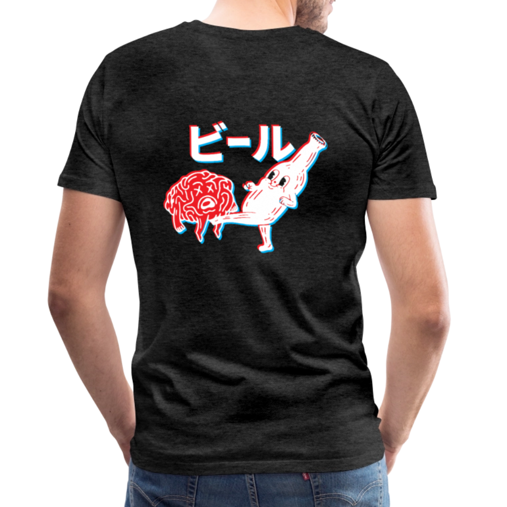 Beer Brain - Men's Premium T-Shirt - charcoal grey