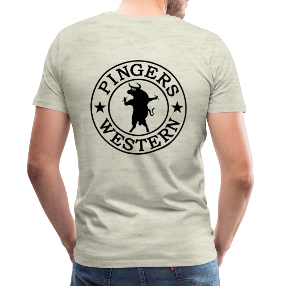 Ping West - Men's Premium T-Shirt - heather oatmeal