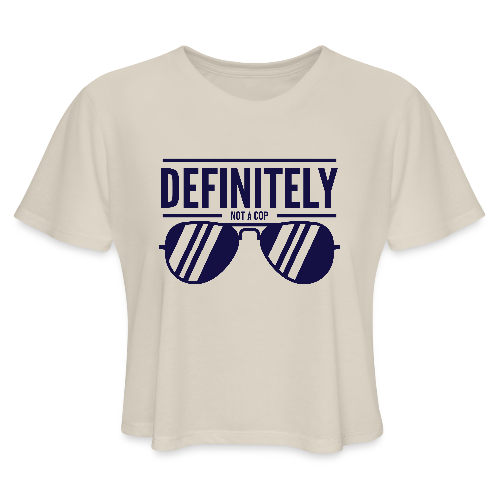 NOT A COP Women's Cropped T-Shirt - dust