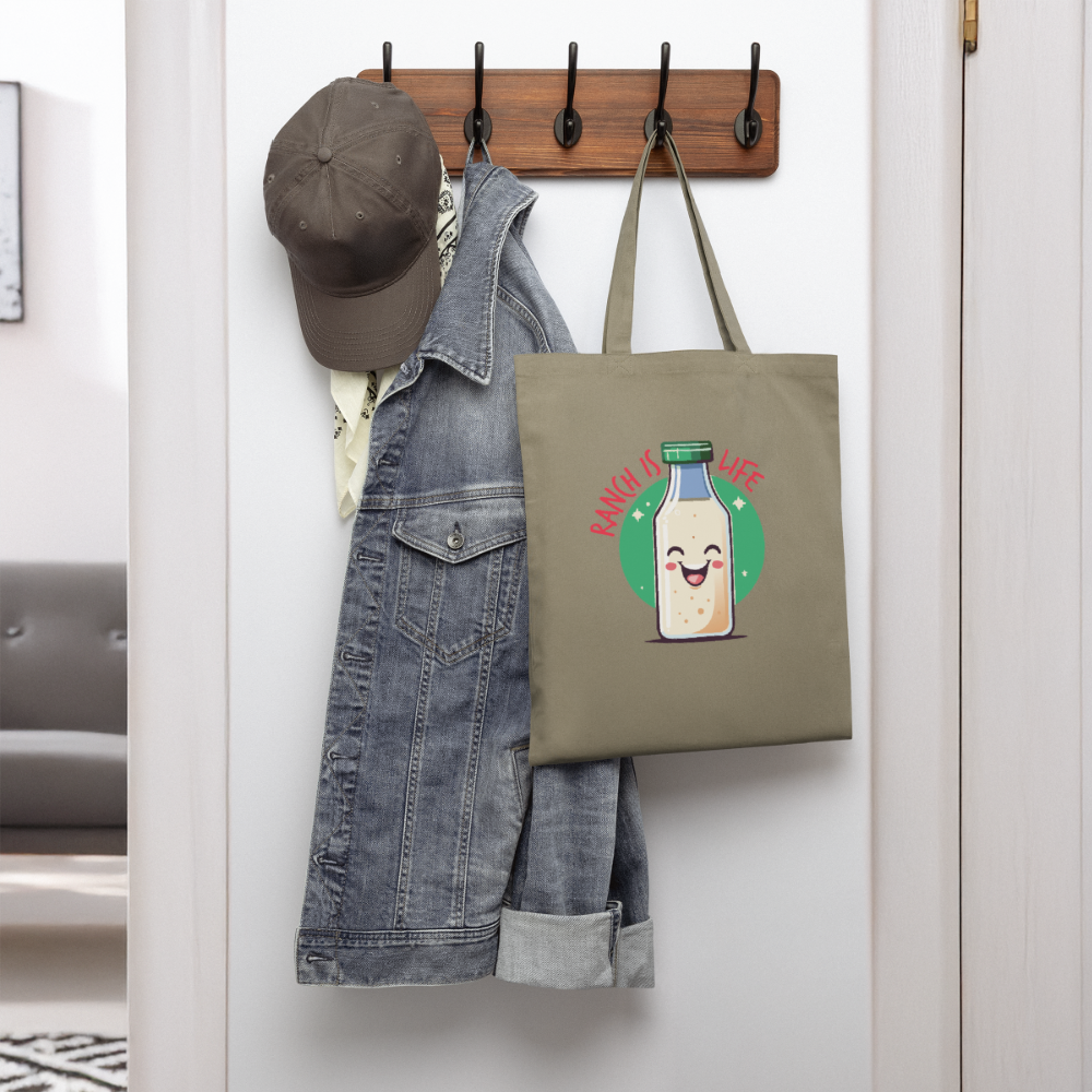 Ranch is Life Tote Bag - khaki