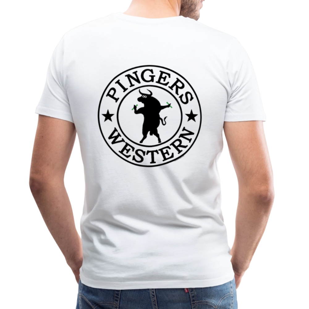 Ping West - Men's Premium T-Shirt - white