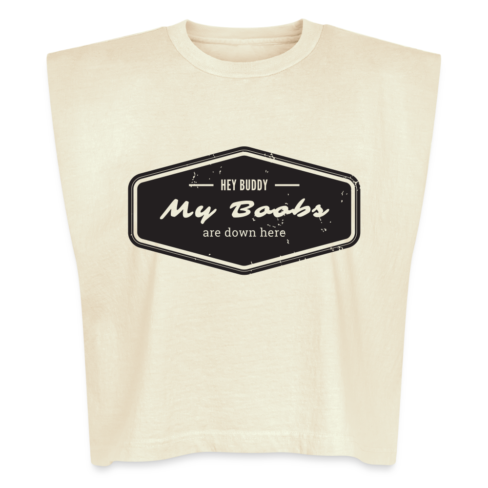 Hey Buddy! Women's Muscle Tank - faded cream