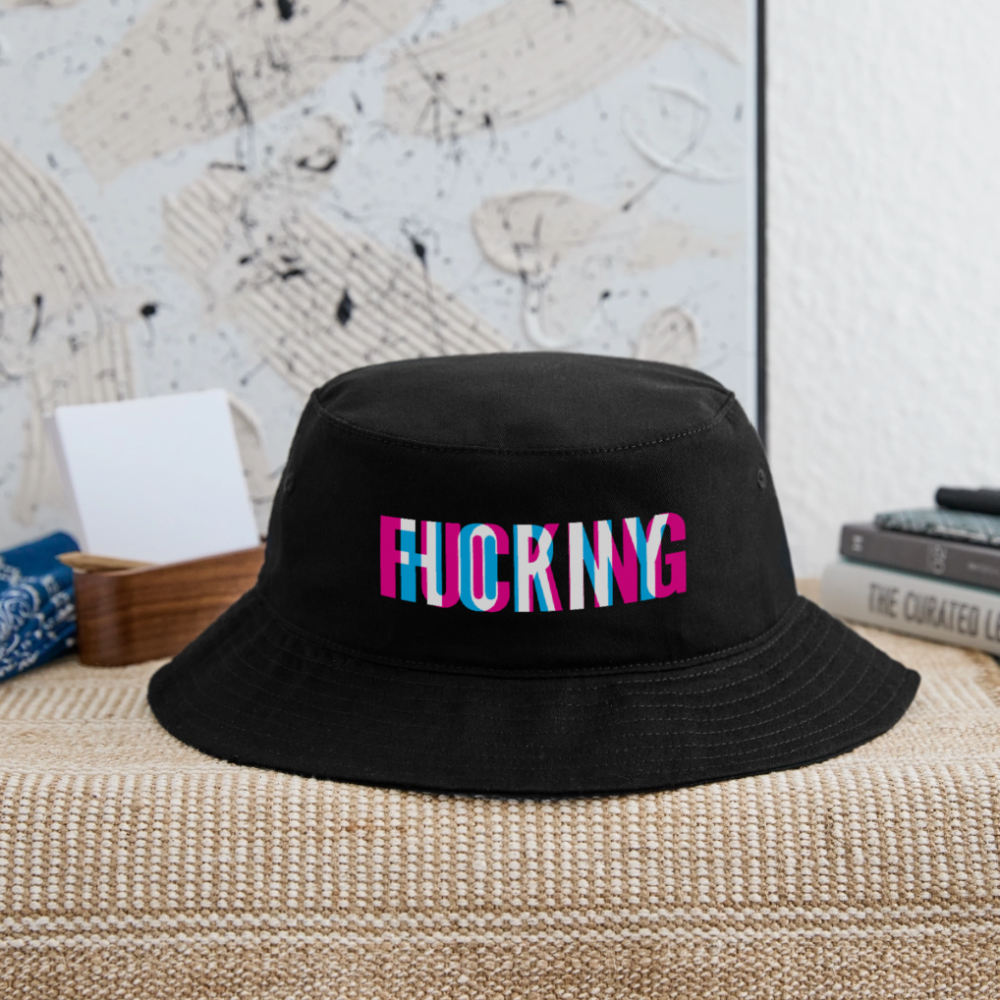 F*cking H*rny Bucket Hat - black