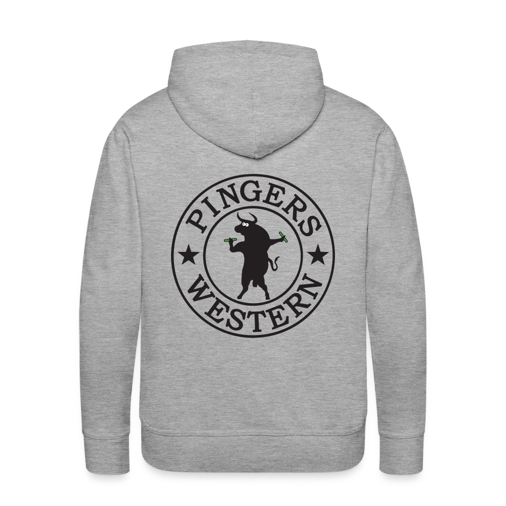 Ping West - Men’s Premium Hoodie - heather grey