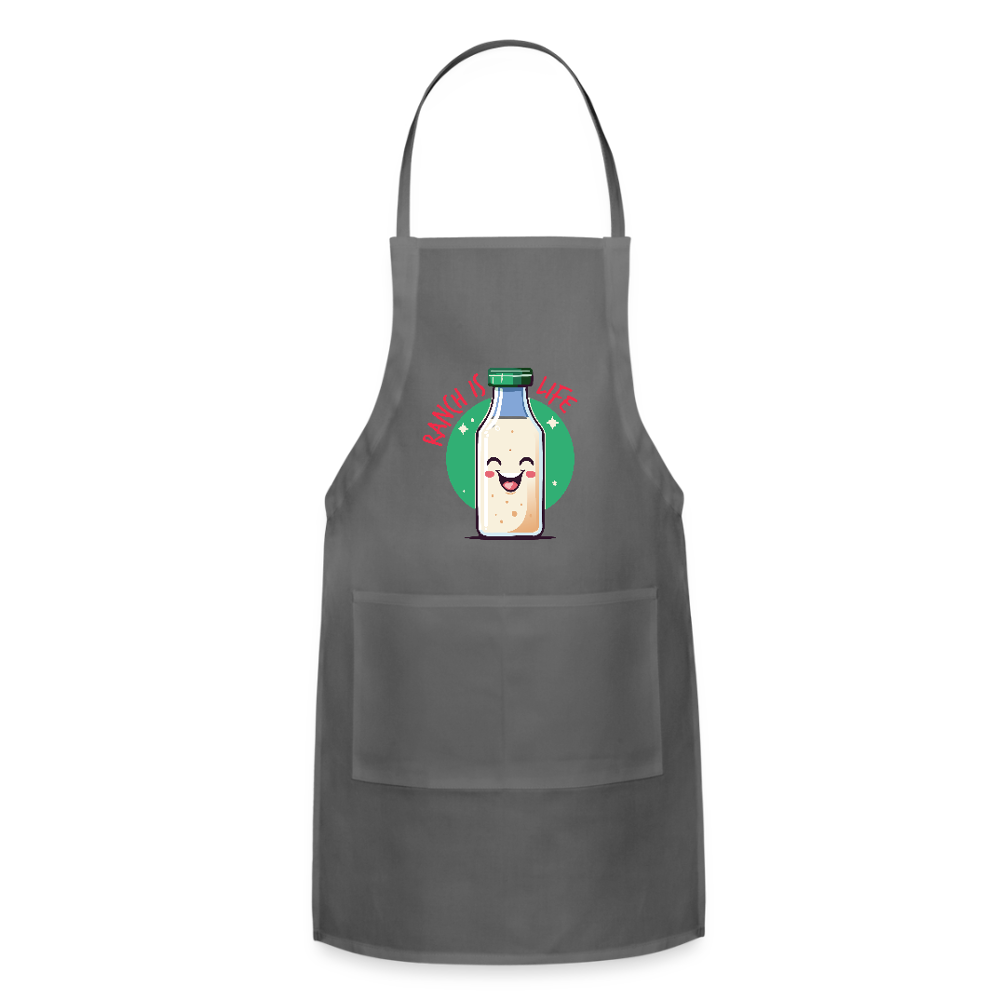 Ranch is Life - Adjustable Apron - charcoal