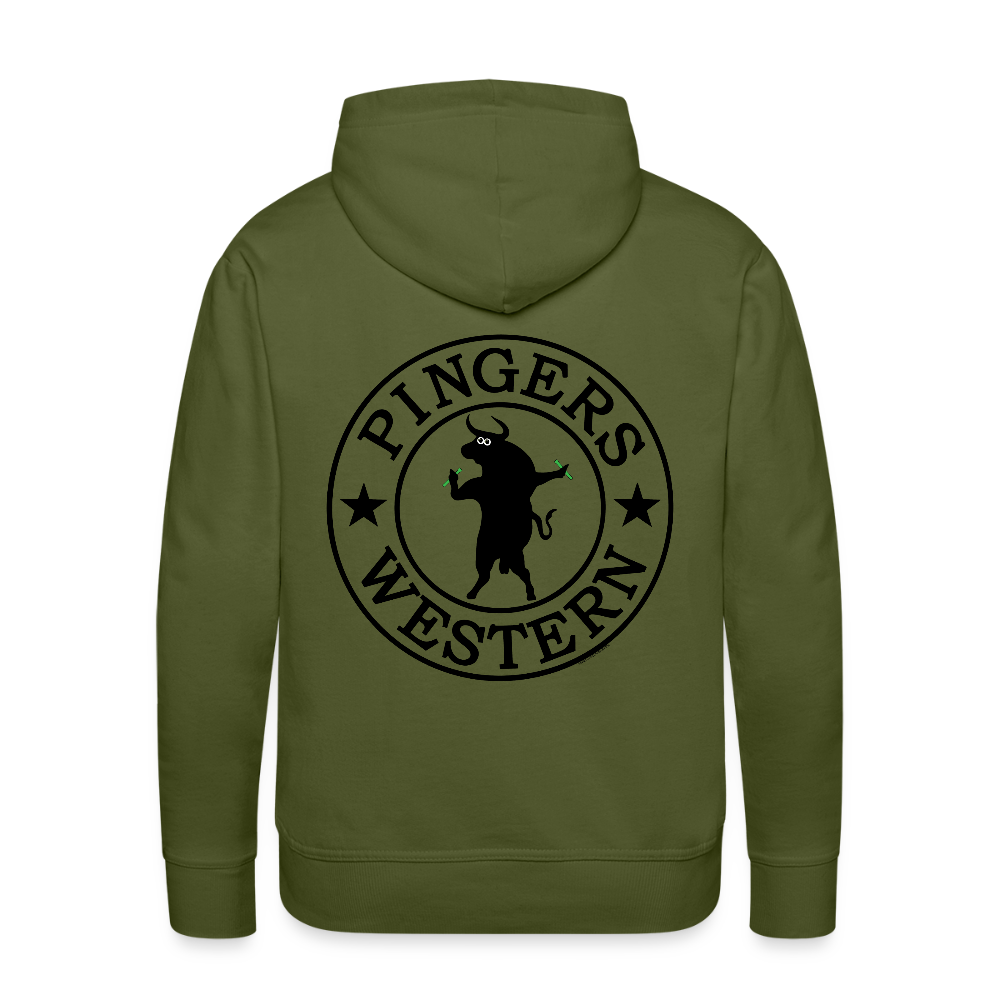 Ping West - Men’s Premium Hoodie - olive green