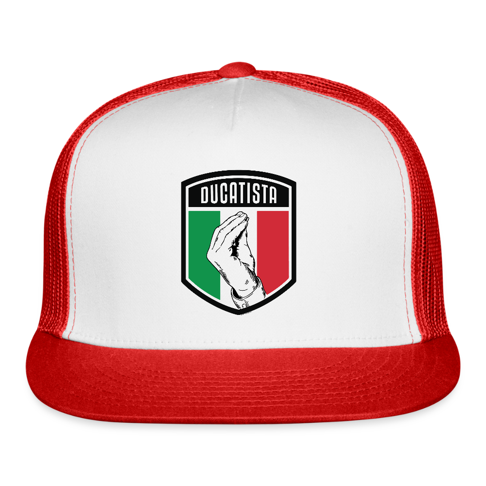 Ducatista - Trucker Hat - white/red