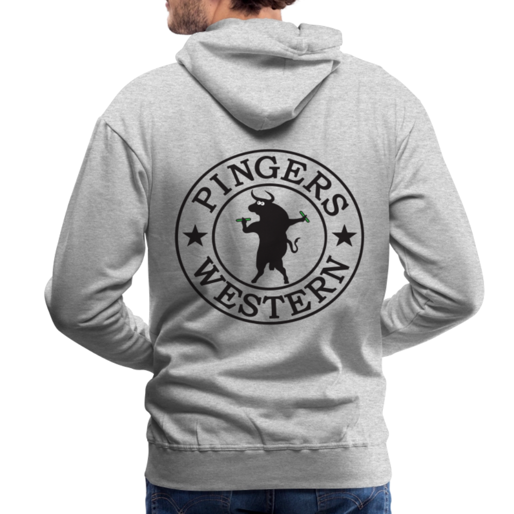 Ping West - Men’s Premium Hoodie - heather grey