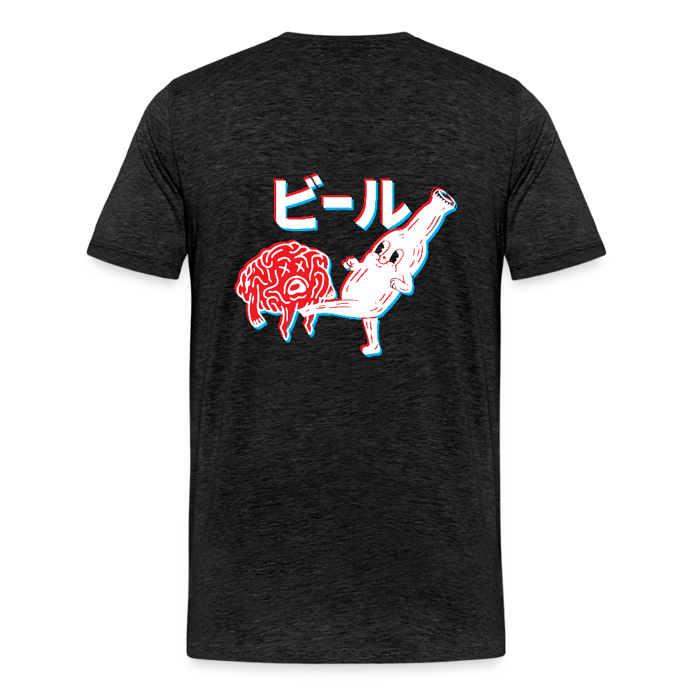 Beer Brain - Men's Premium T-Shirt - charcoal grey