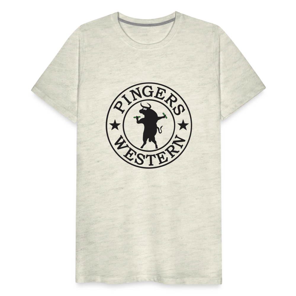 Ping West - Men's Premium T-Shirt - heather oatmeal