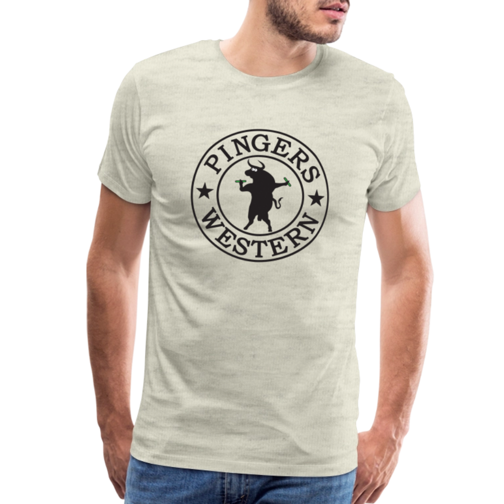 Ping West - Men's Premium T-Shirt - heather oatmeal