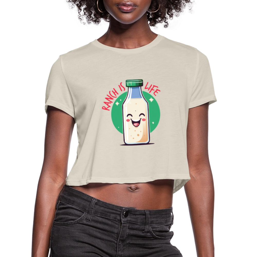 Ranch is Life Women's Cropped T-Shirt - dust