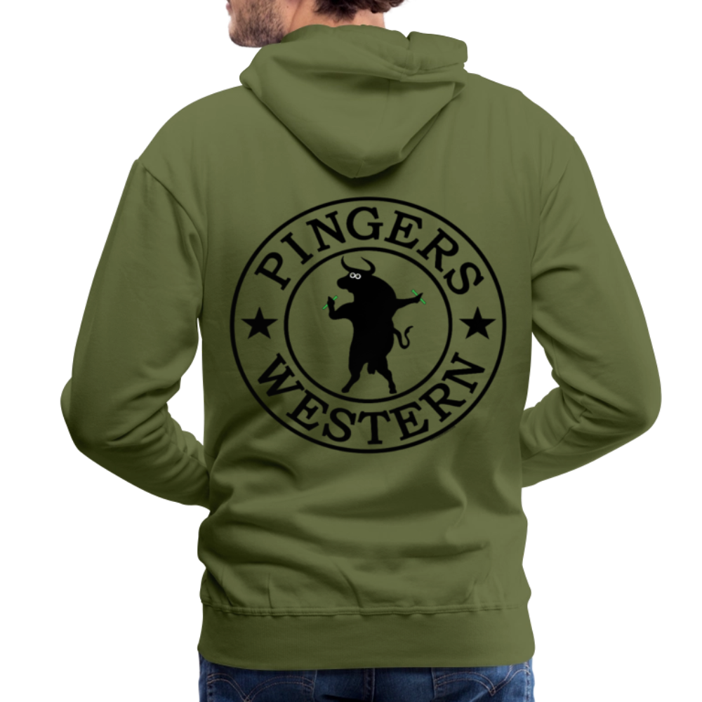 Ping West - Men’s Premium Hoodie - olive green