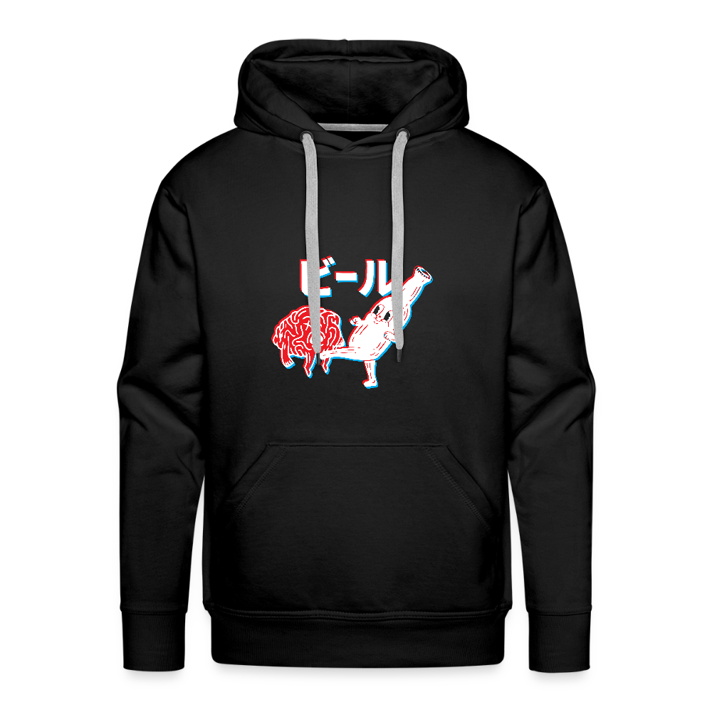Beer Brain - Men’s Premium Hoodie - black