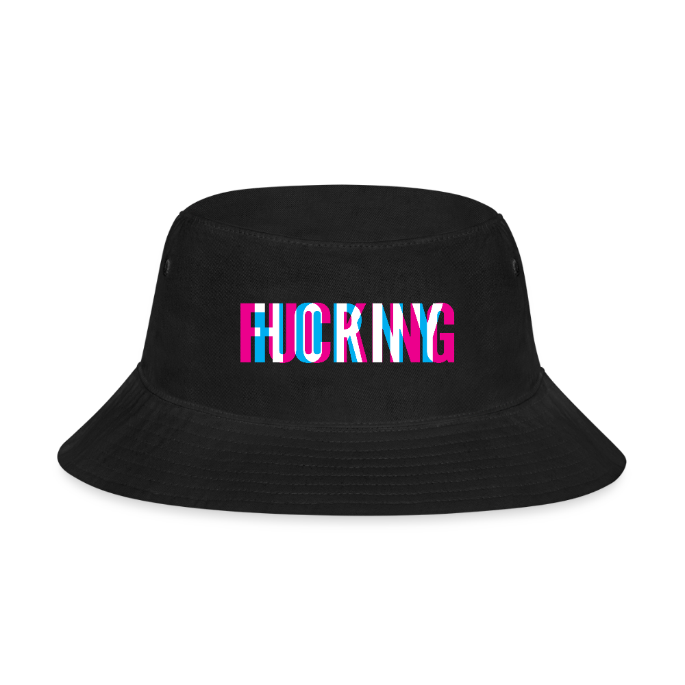 F*cking H*rny Bucket Hat - black