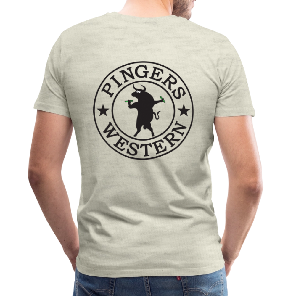 Ping West - Men's Premium T-Shirt - heather oatmeal