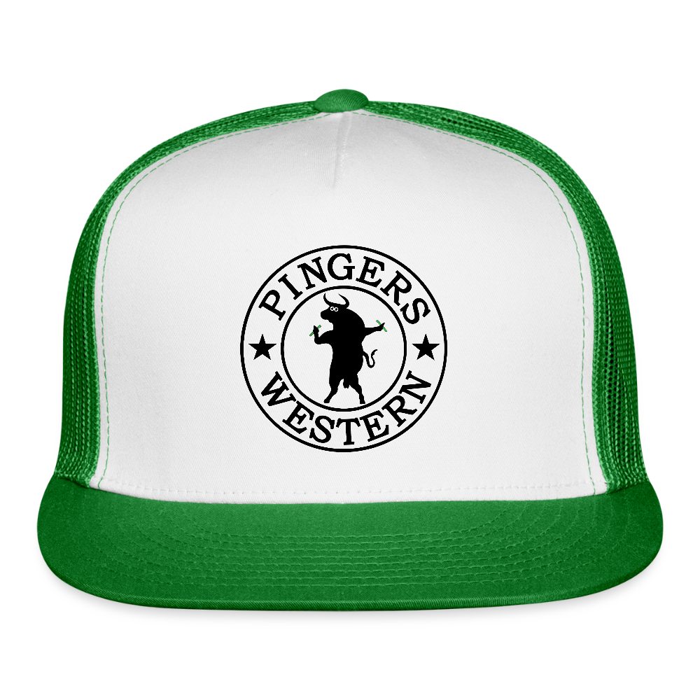 Ping West - Trucker Hat - white/kelly green
