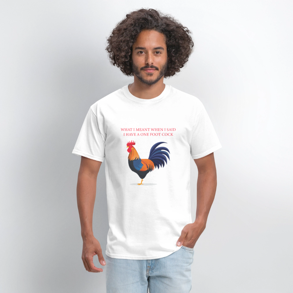One Foot Rooster - Unisex Classic T-Shirt - white
