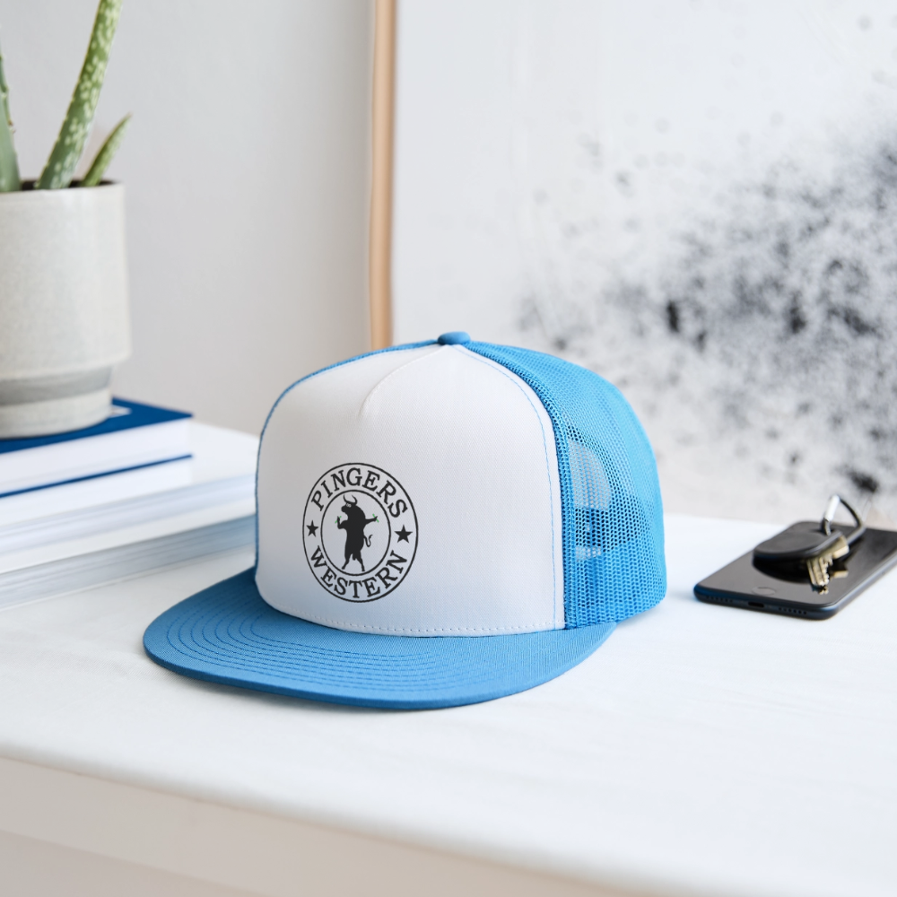 Ping West - Trucker Hat - white/blue